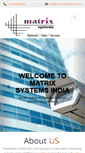 Mobile Screenshot of matrixsystemsindia.com